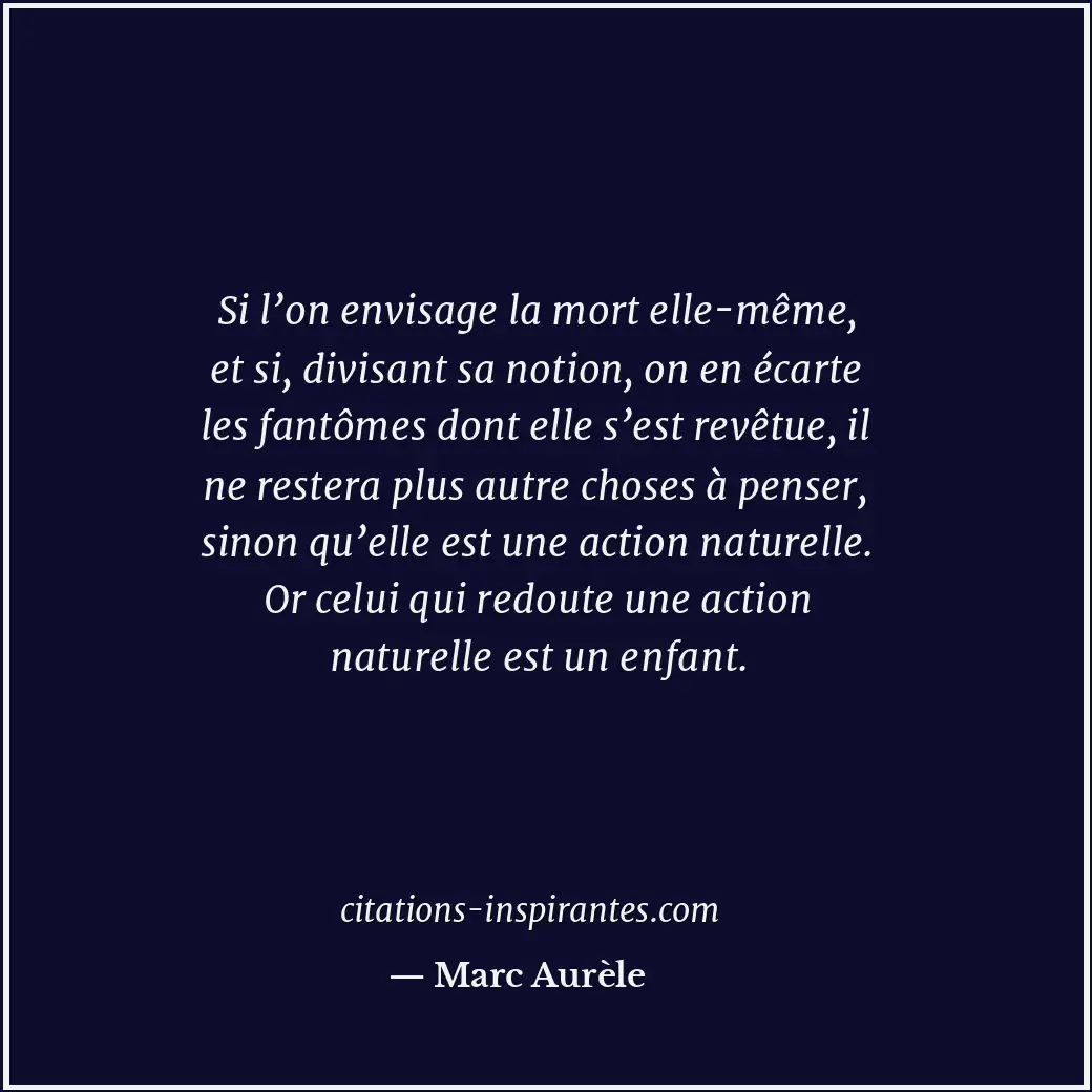 Citation de Marc Aurèle