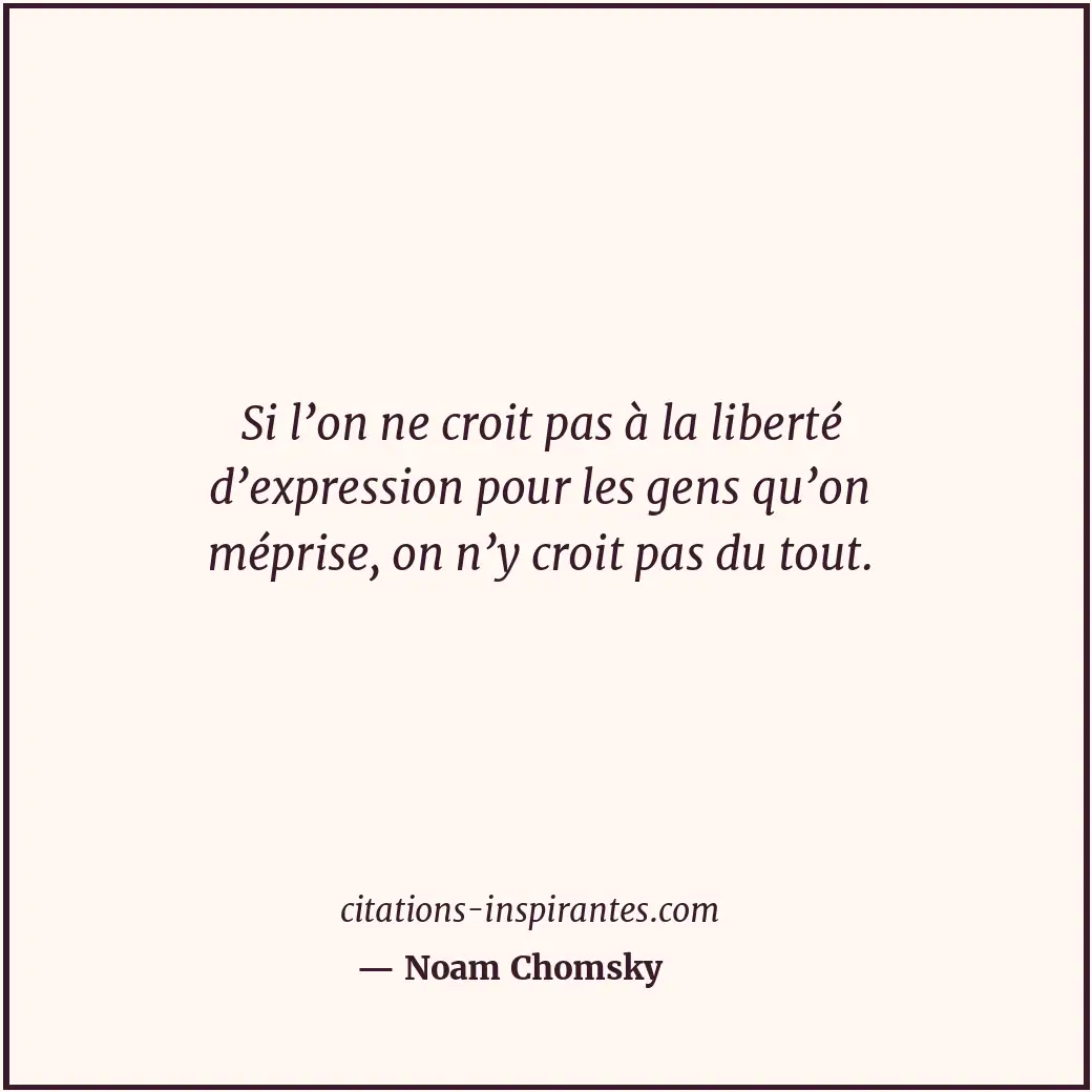 Citation de Noam Chomsky