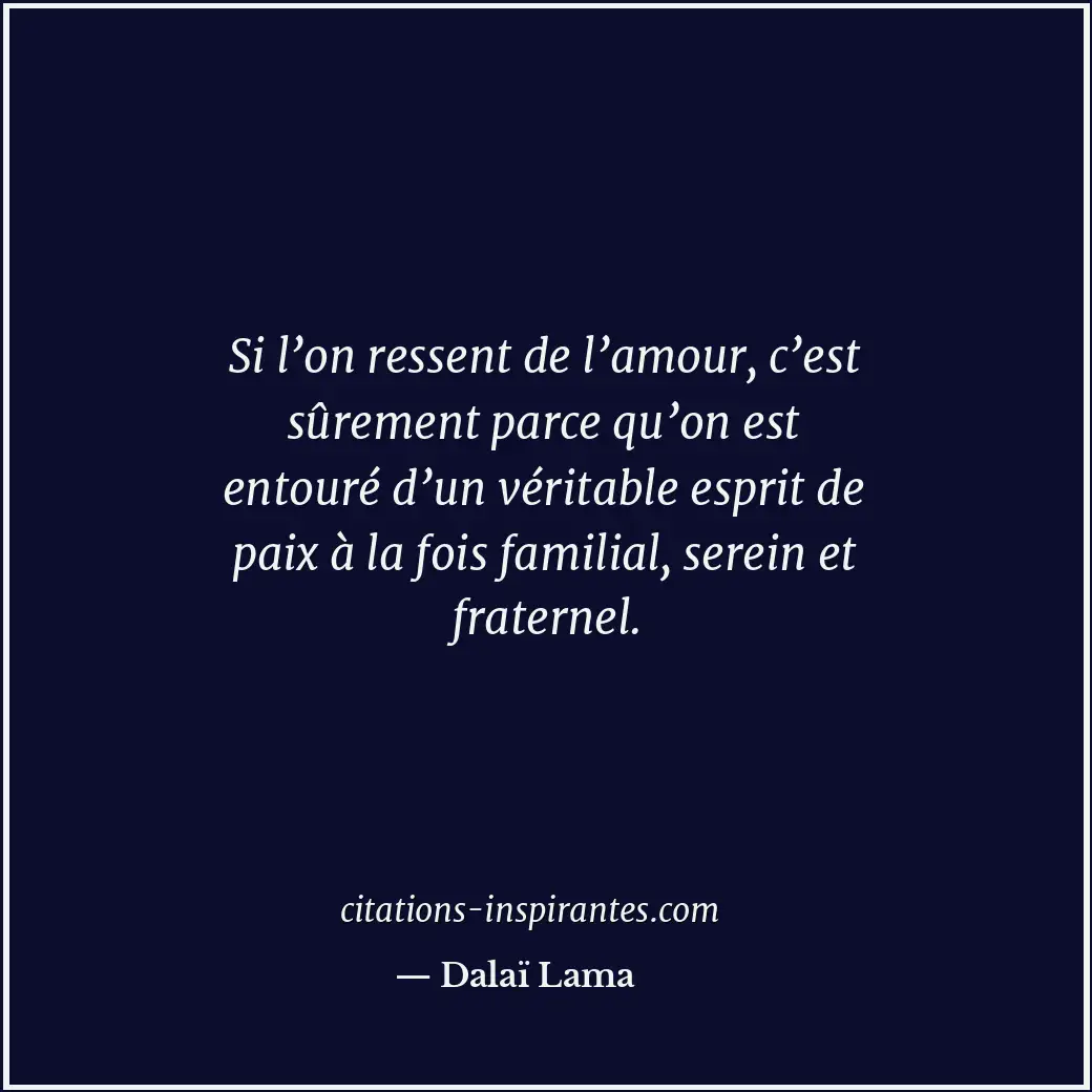Citation de Dalaï Lama