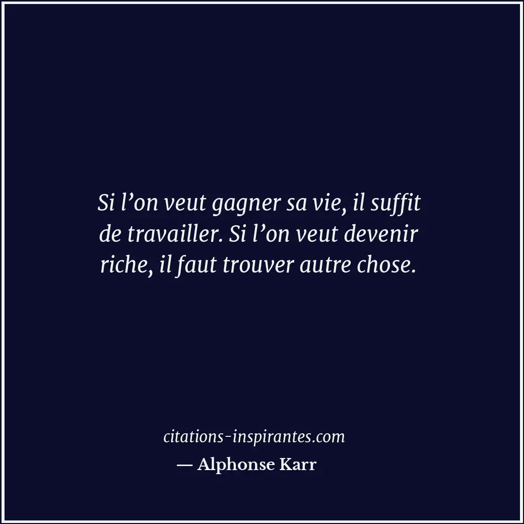 Citation de Alphonse Karr