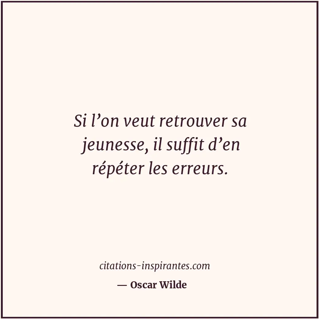 Citation de Oscar Wilde