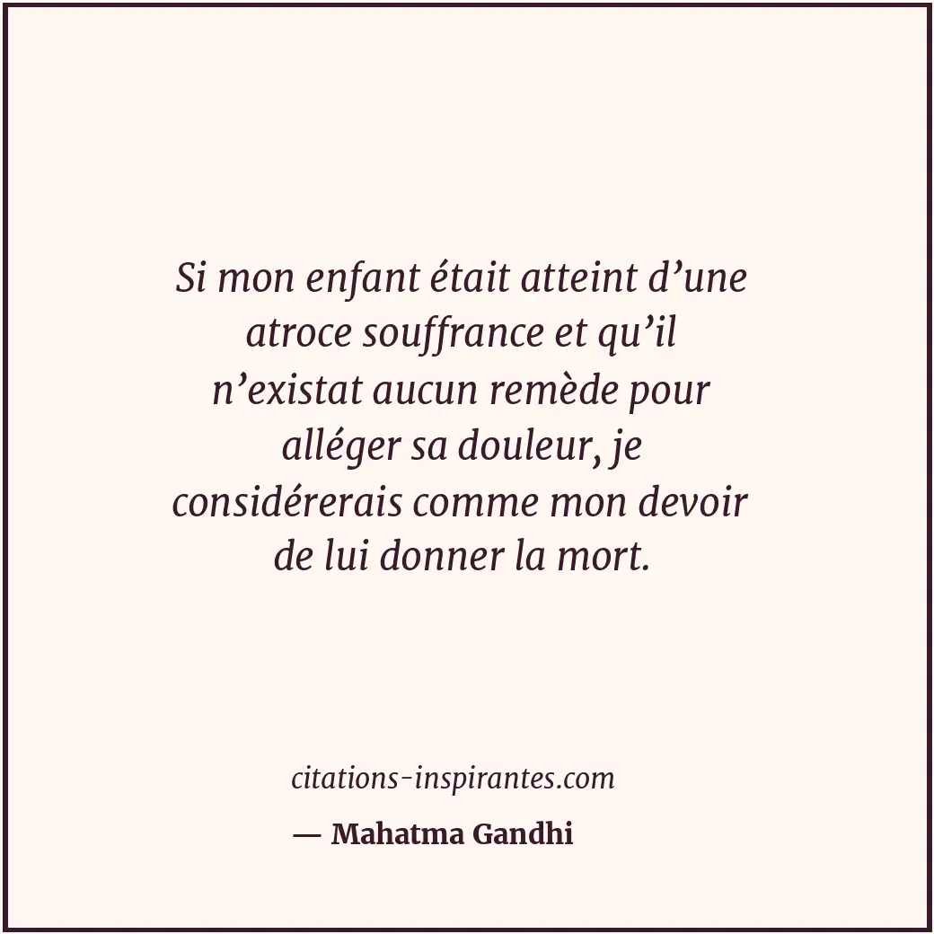 Citation de Mahatma Gandhi