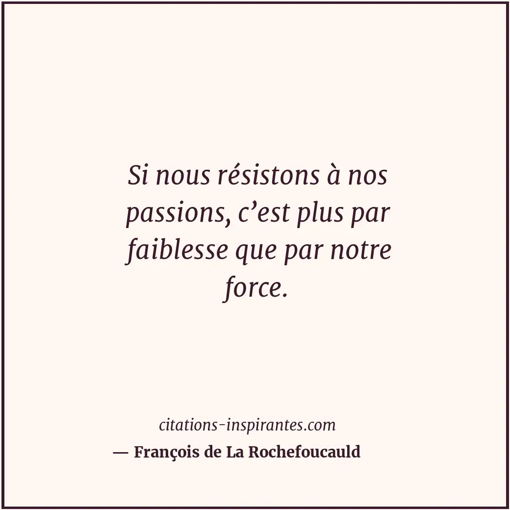 Citation de François de La Rochefoucauld
