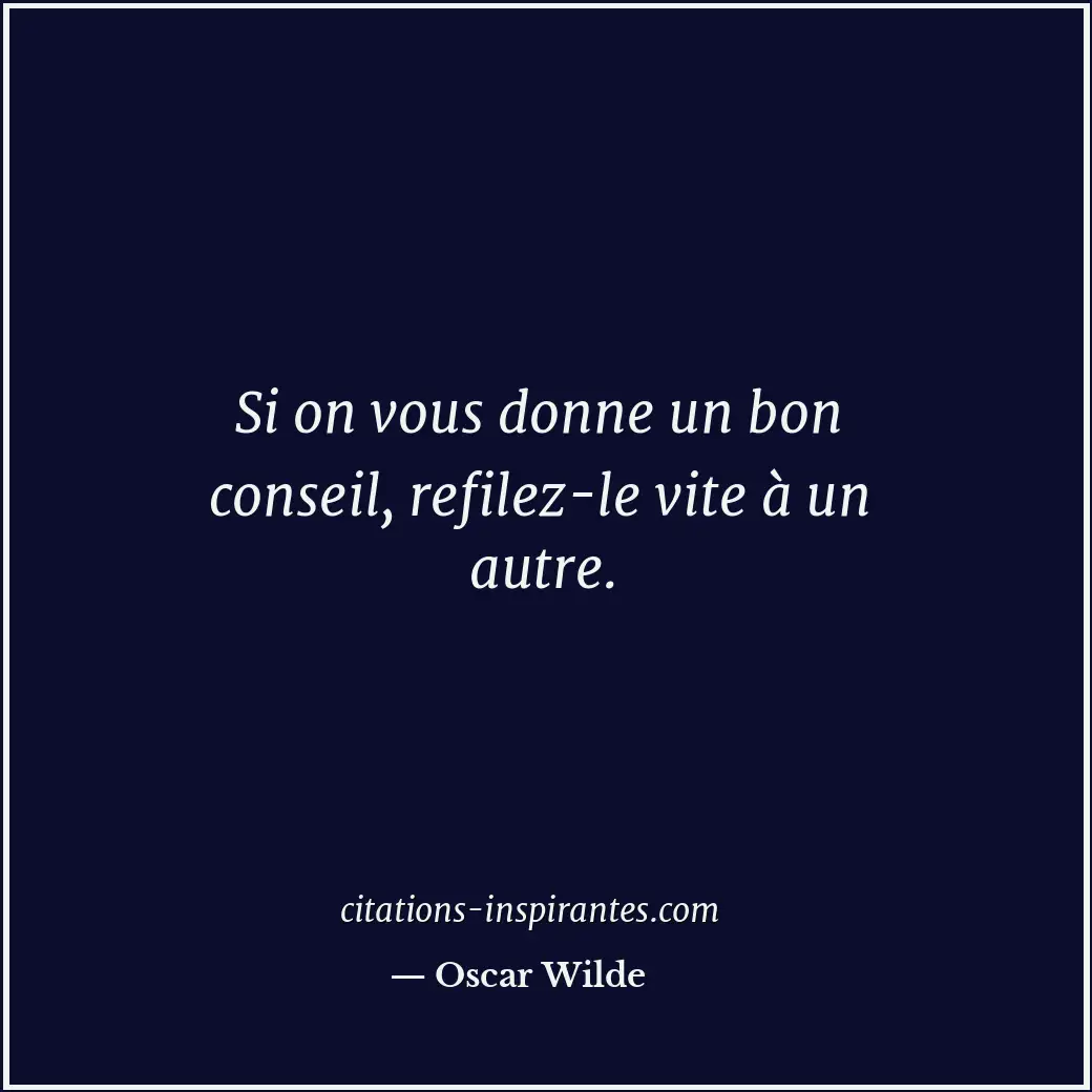 Citation de Oscar Wilde