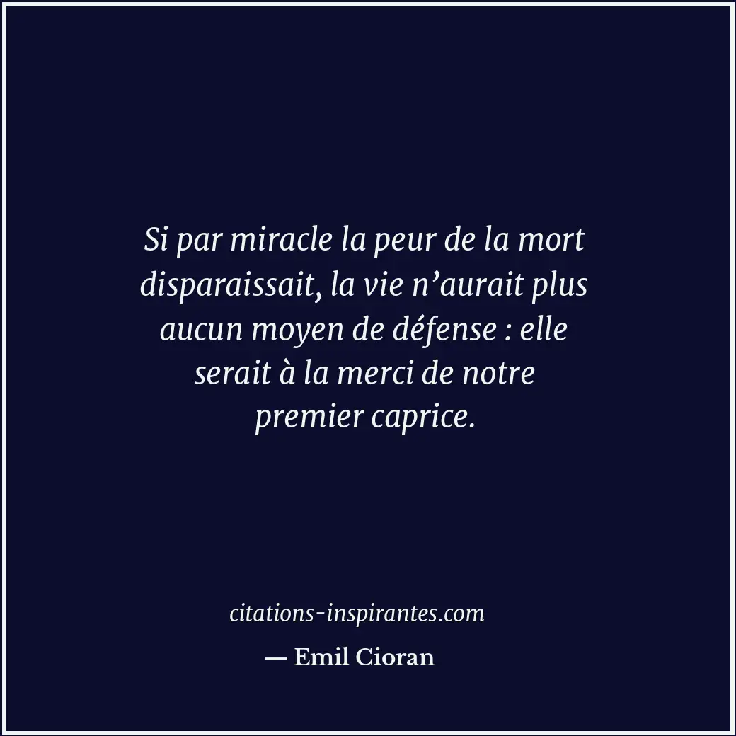 Citation de Emil Cioran