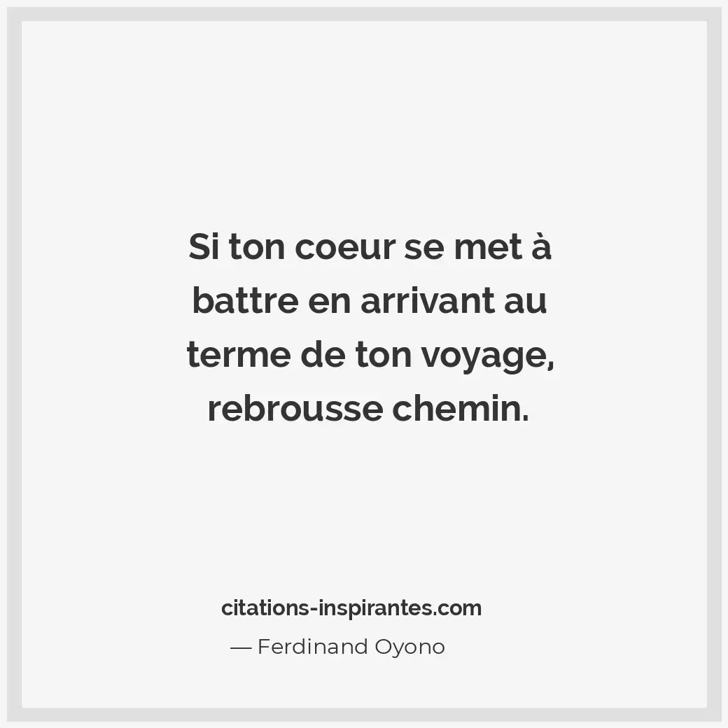 Citation de Ferdinand Oyono
