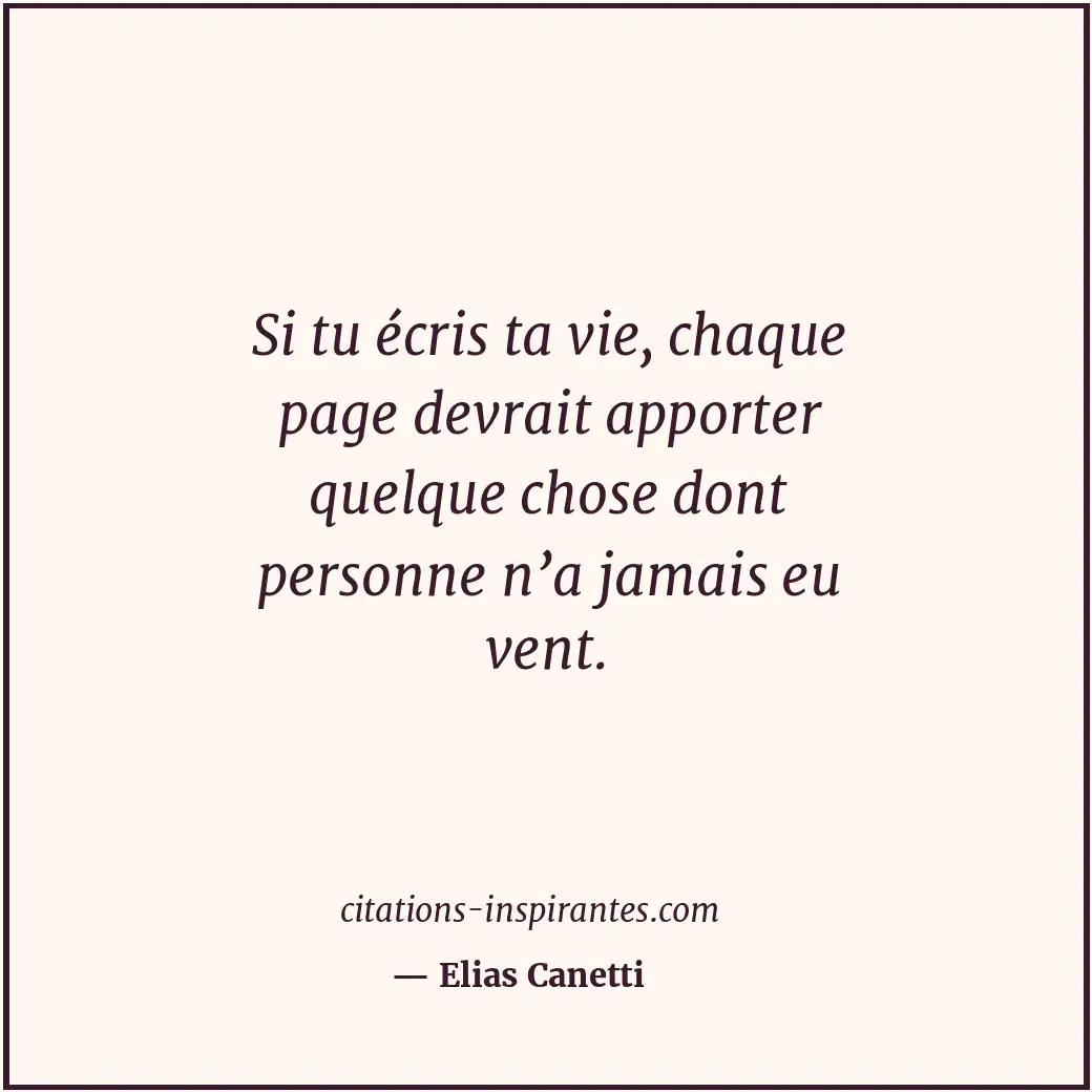 Citation de Elias Canetti