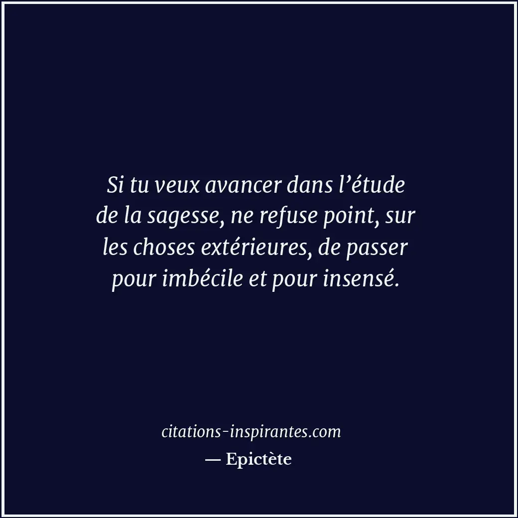 Citation de Epictète