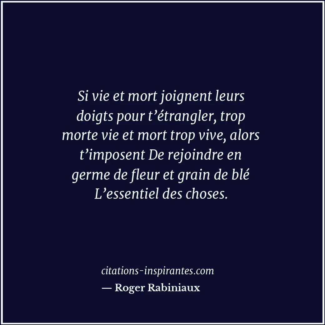 Citation de Roger Rabiniaux