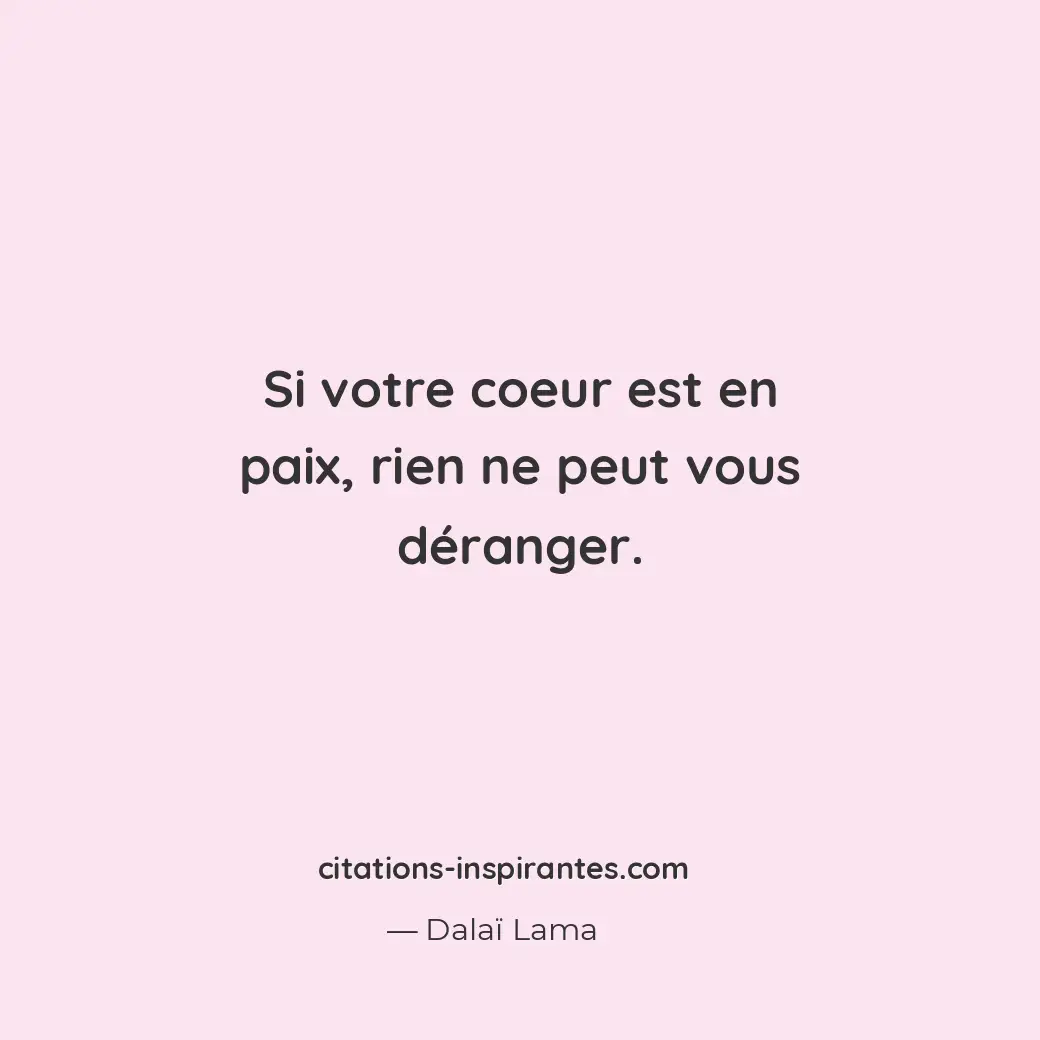 Citation de Dalaï Lama
