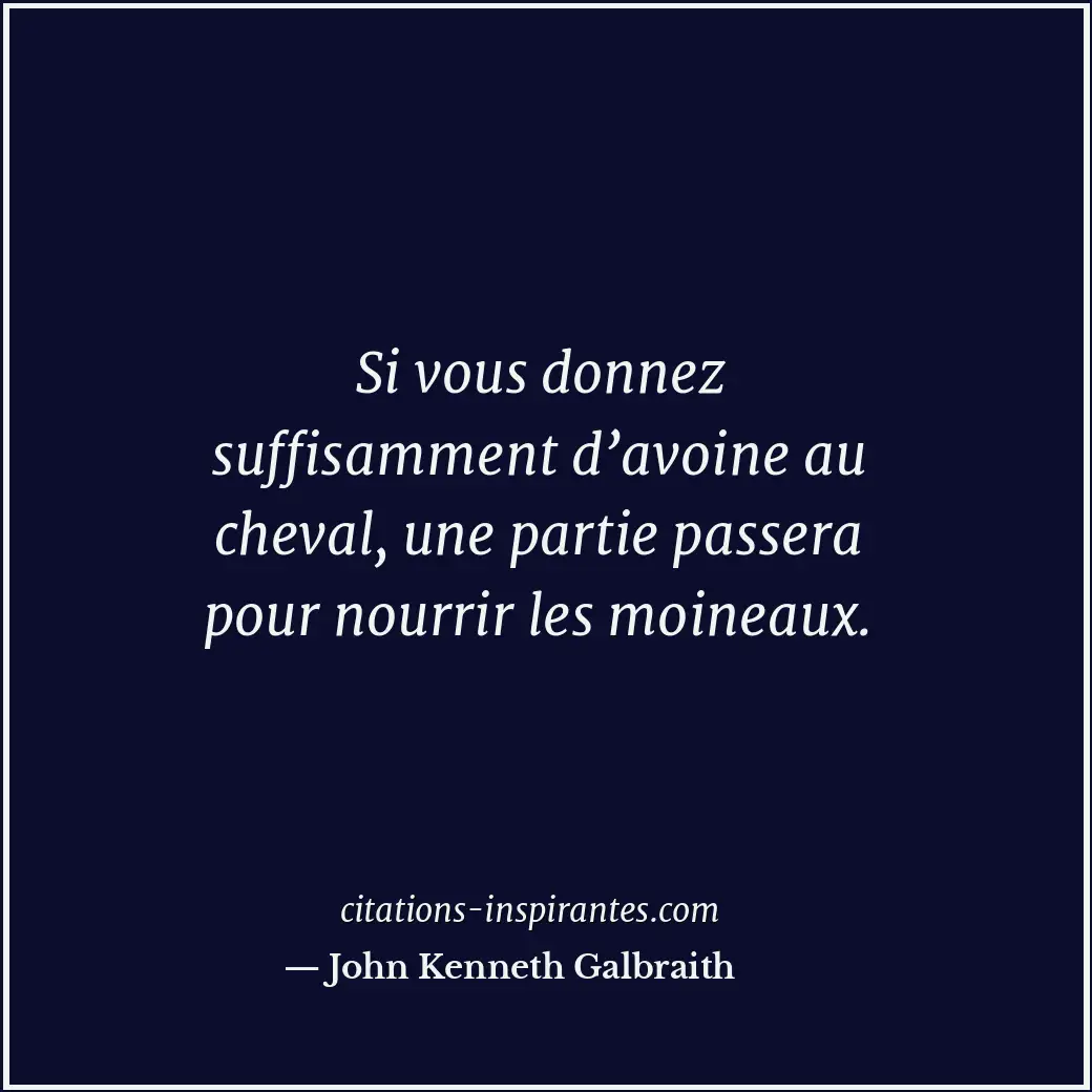 Citation de John Kenneth Galbraith