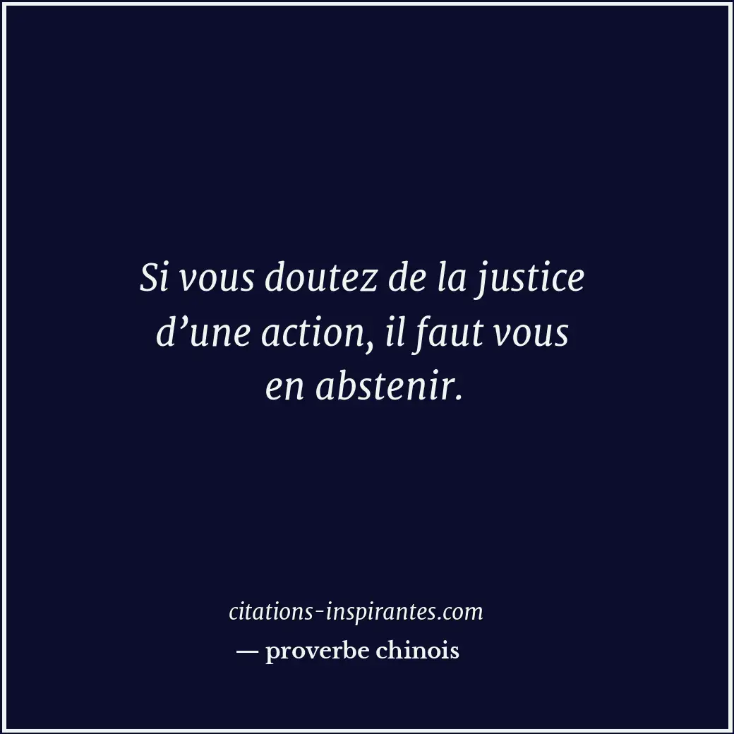 Citation de proverbe chinois