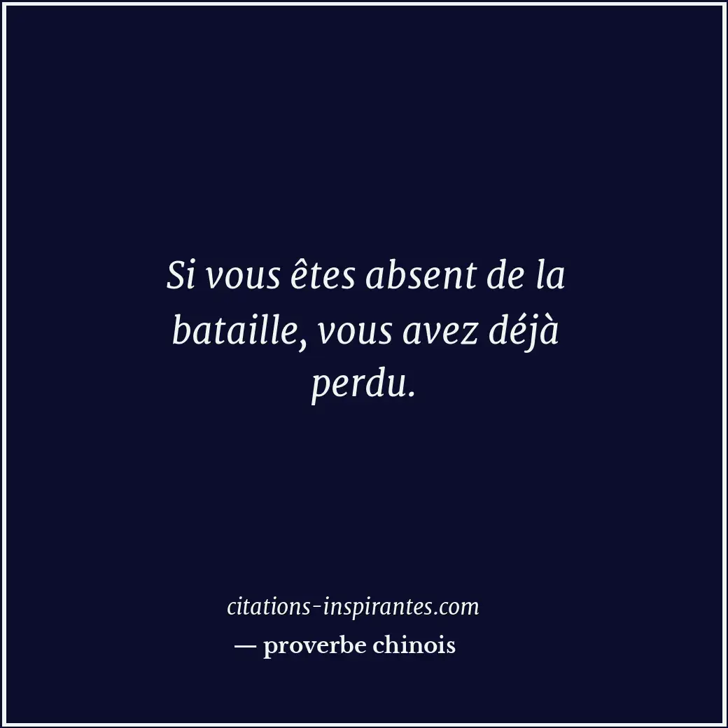 Citation de proverbe chinois