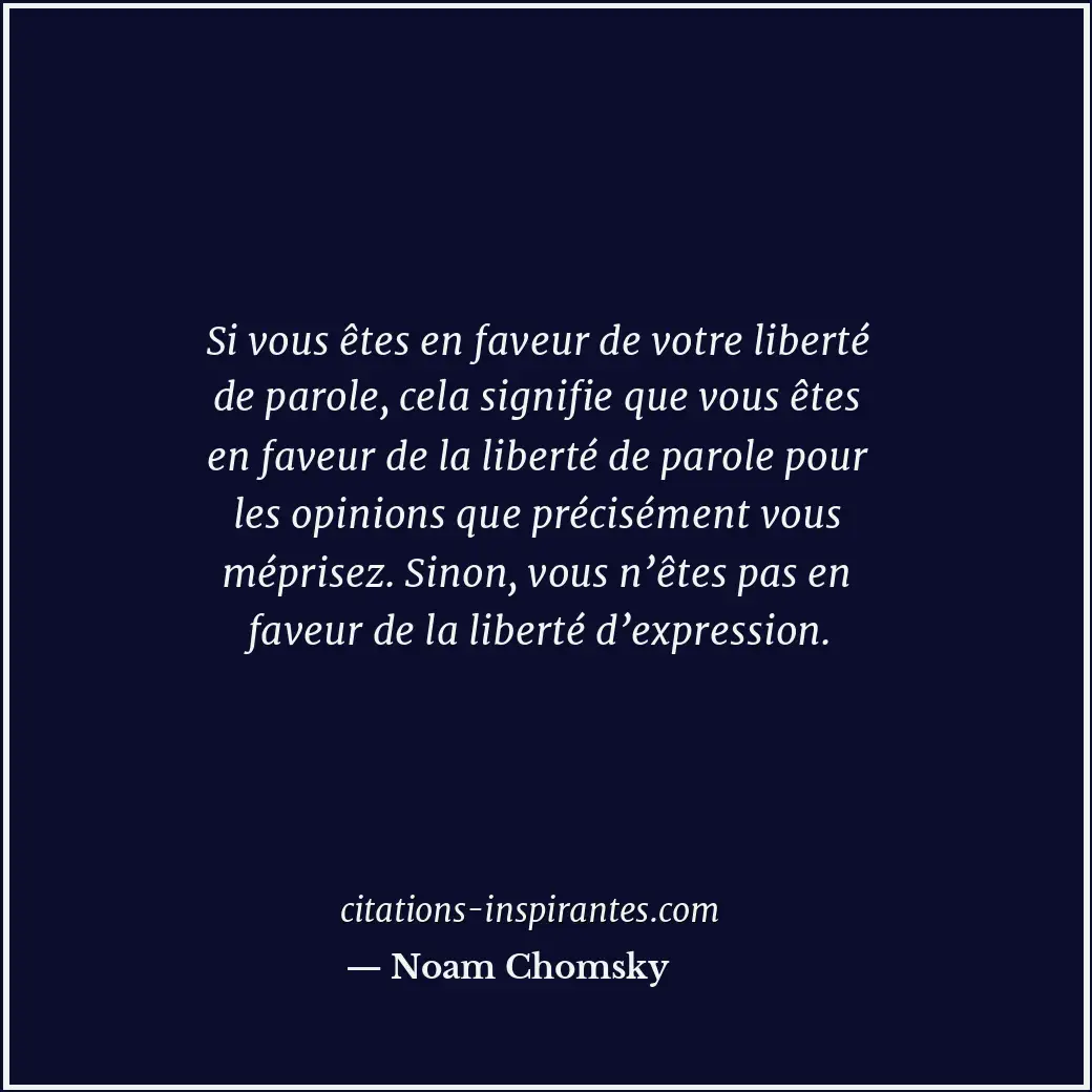 Citation de Noam Chomsky