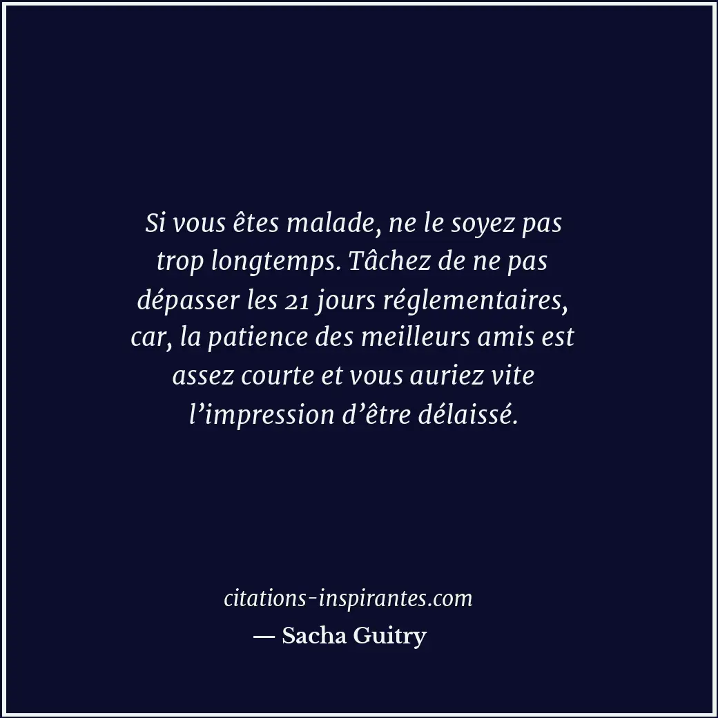 Citation de Sacha Guitry