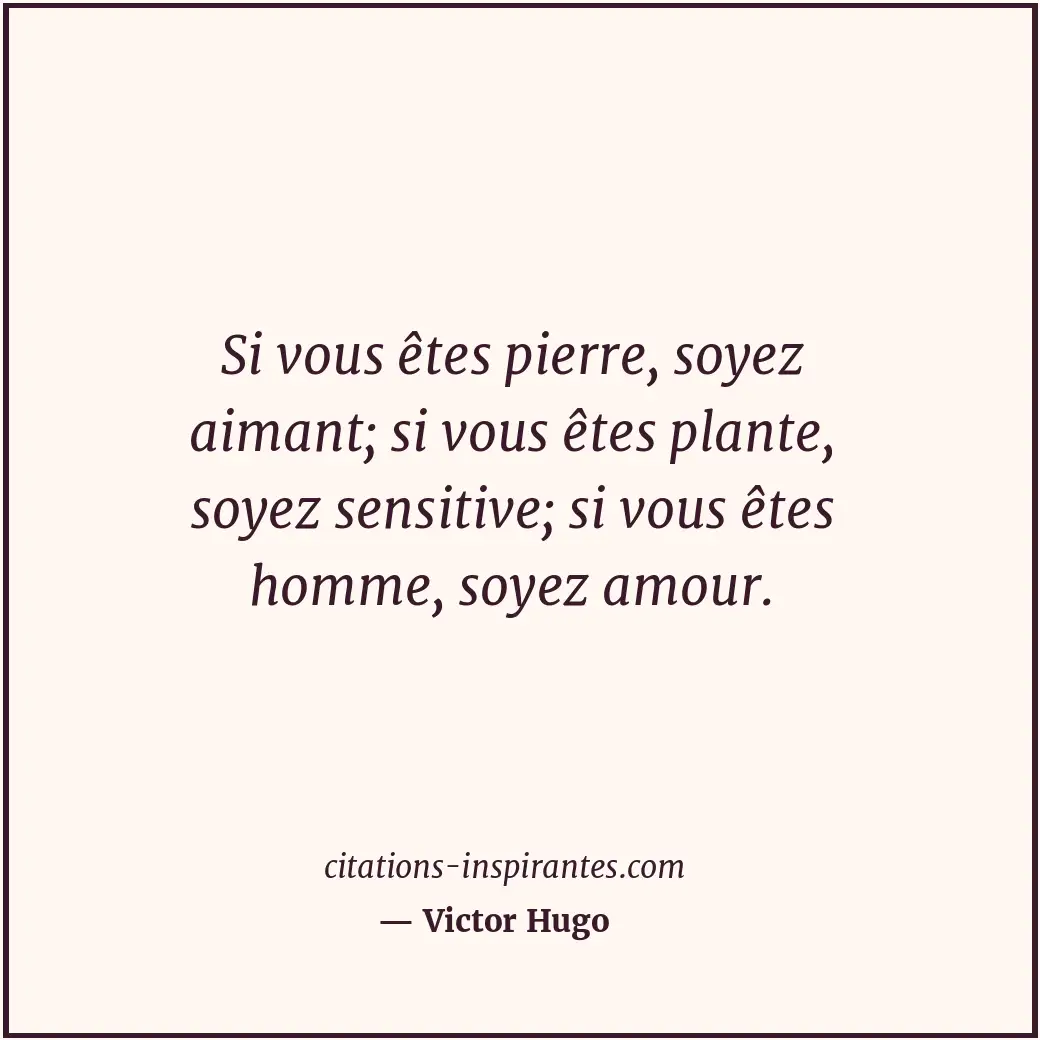 Citation de Victor Hugo
