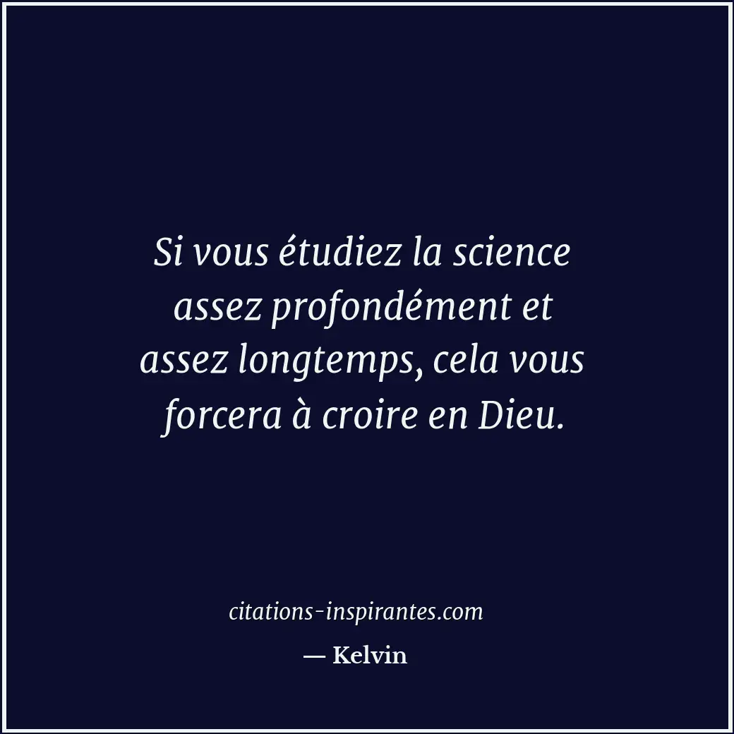 Citation de Kelvin