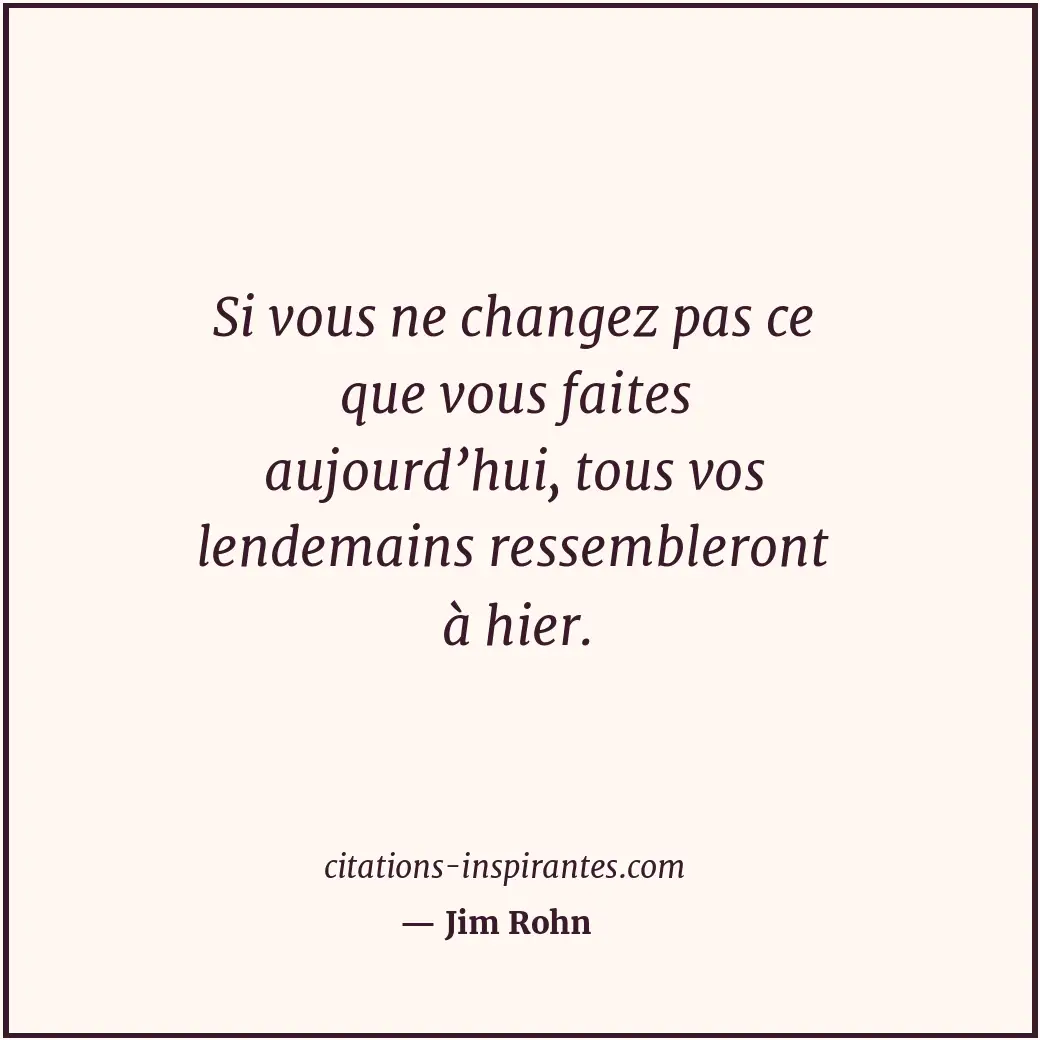 Citation de Jim Rohn