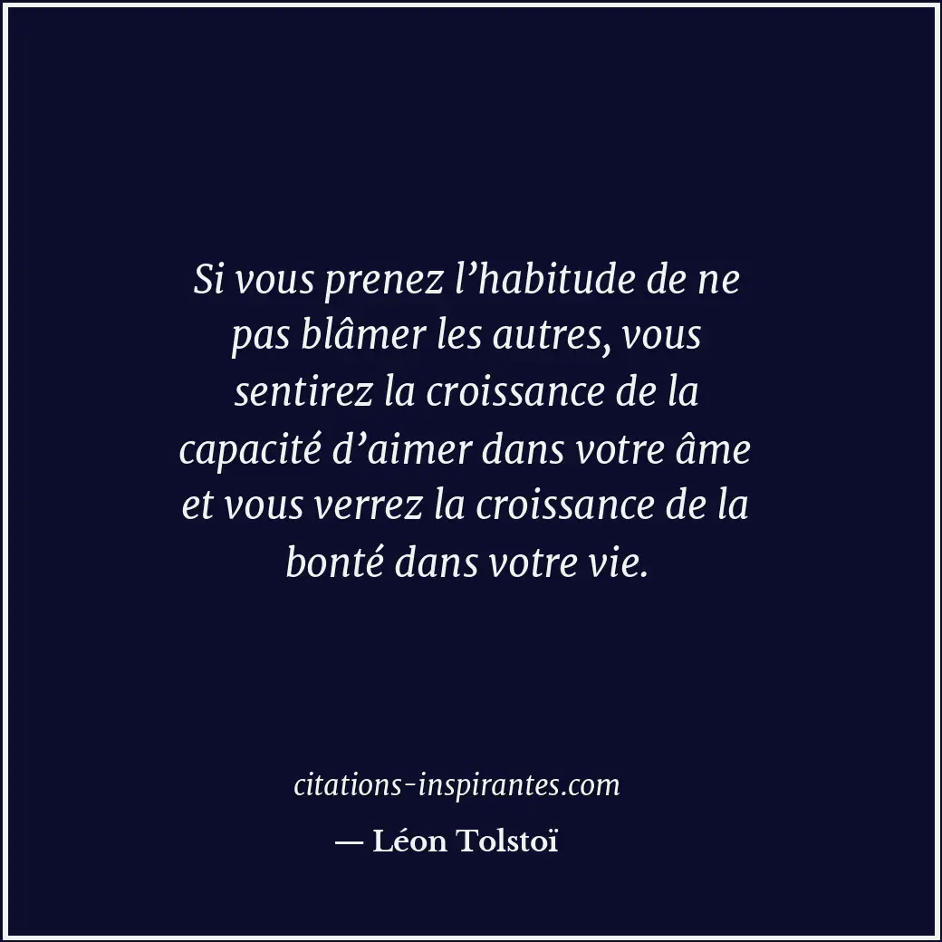 Citation de Léon Tolstoï