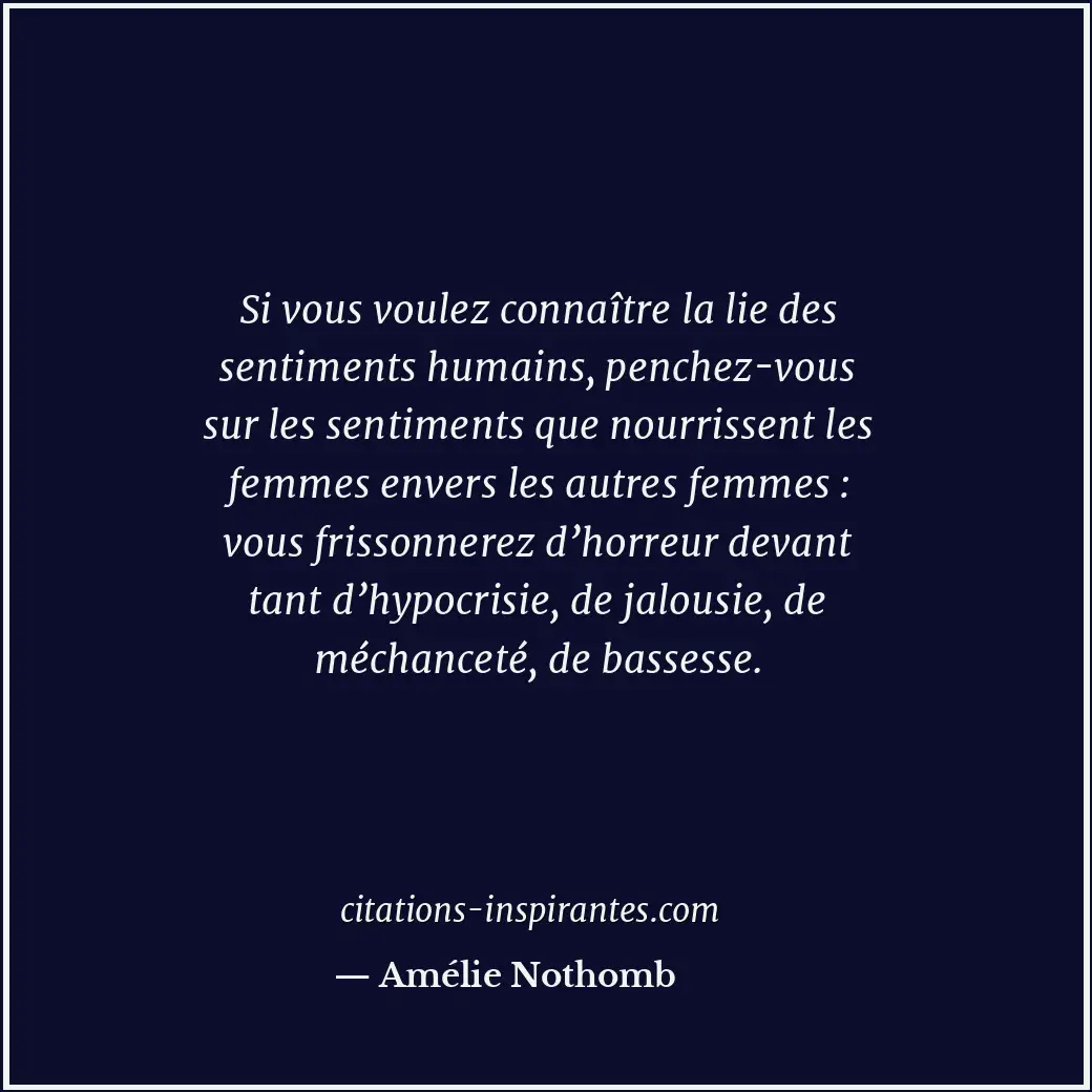 Citation de Amélie Nothomb