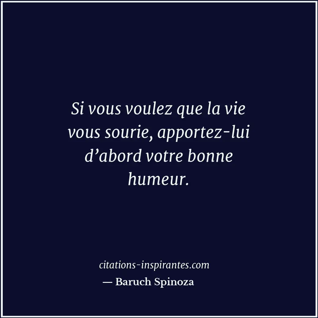Citation de Baruch Spinoza