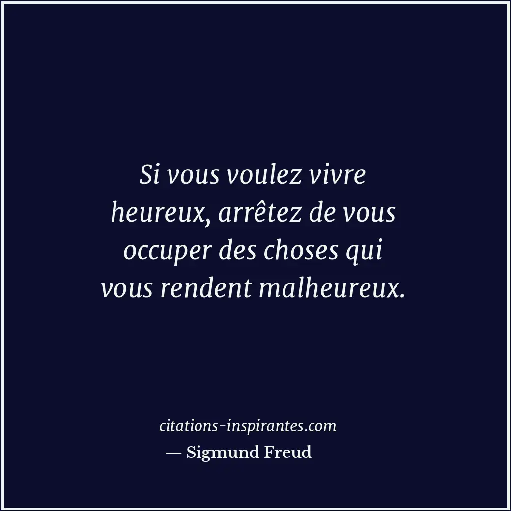 Citation de Sigmund Freud