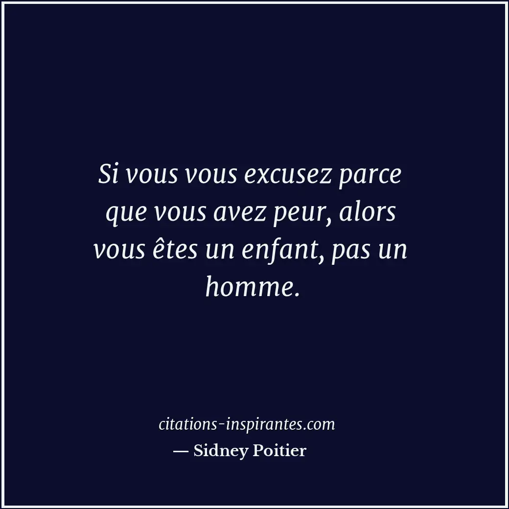 Citation de Sidney Poitier