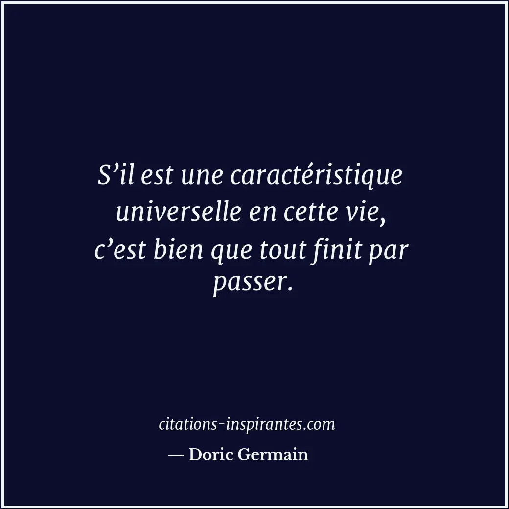 Citation de Doric Germain