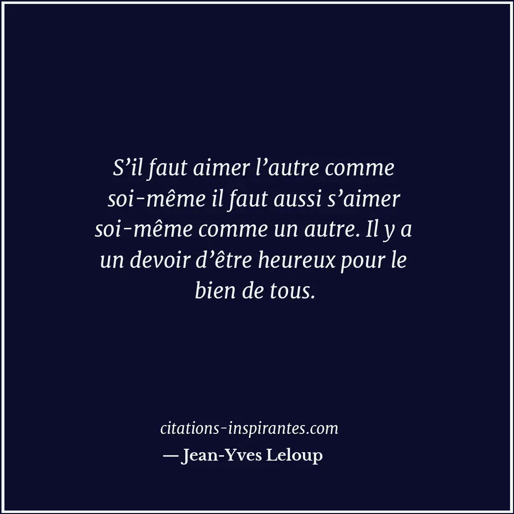 Citation de Jean-Yves Leloup