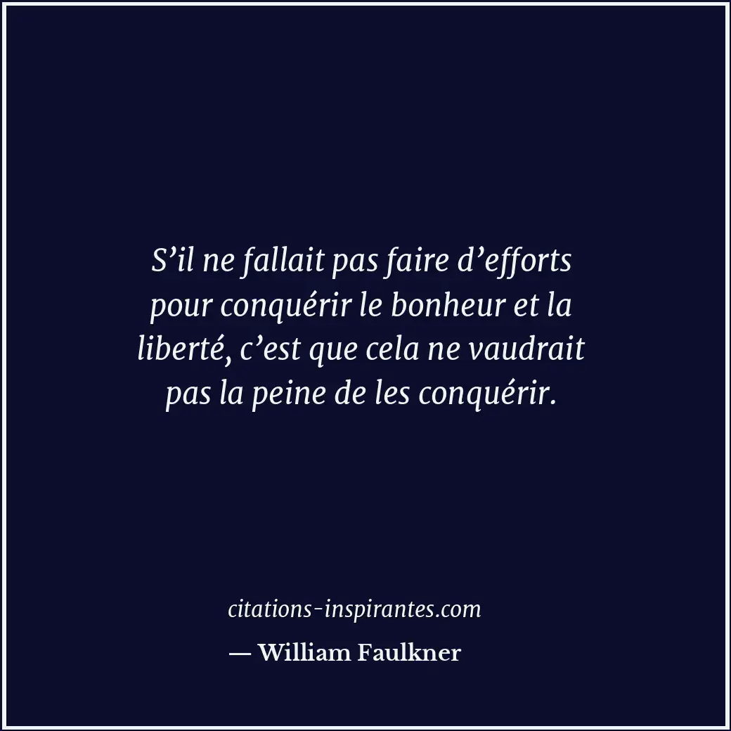 Citation de William Faulkner