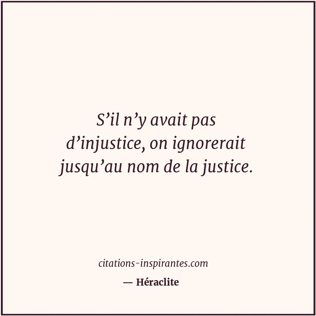 Citation de Héraclite