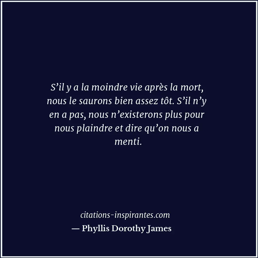 Citation de Phyllis Dorothy James