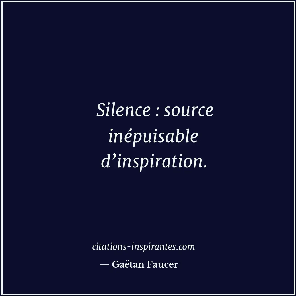 Citation de Gaëtan Faucer