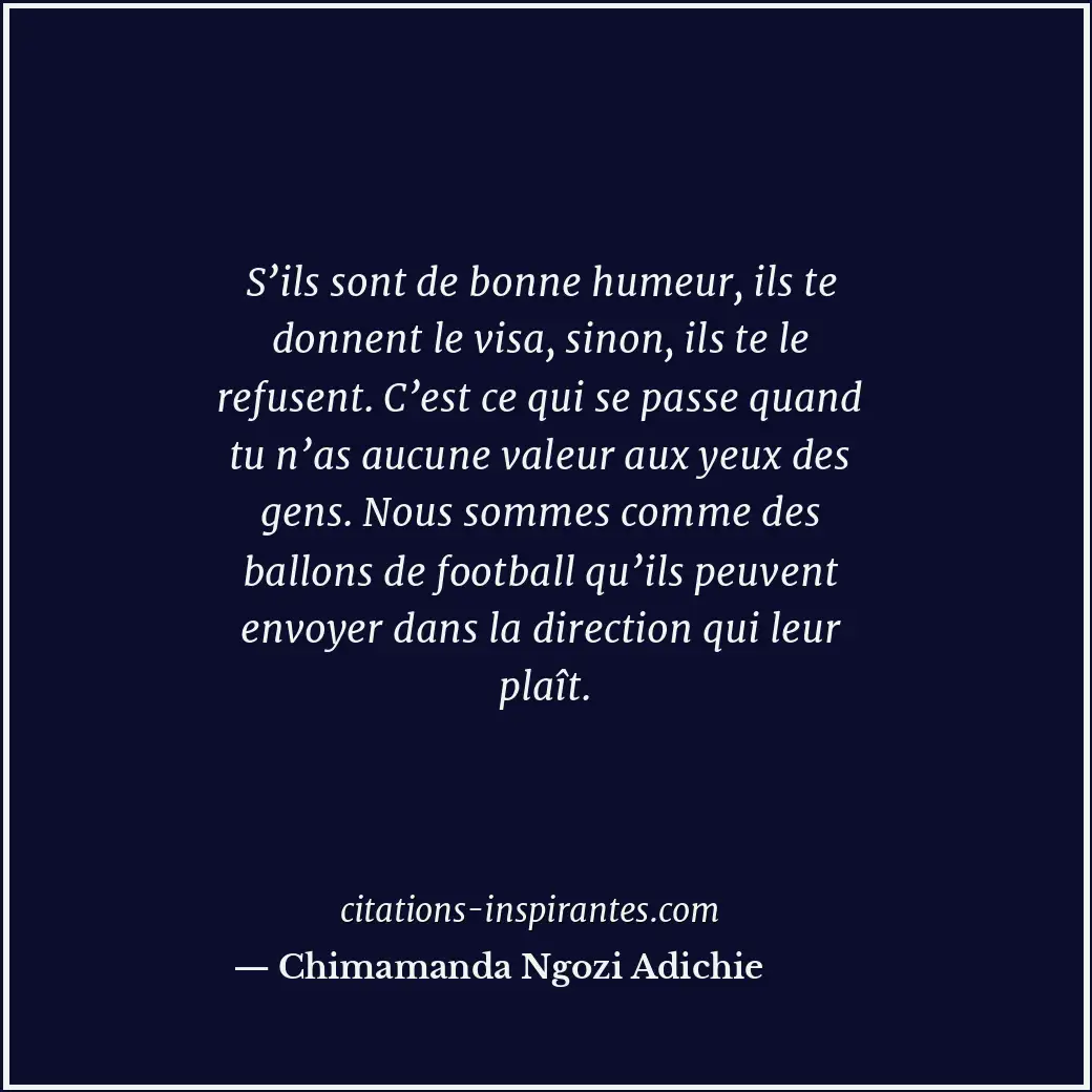 Citation de Chimamanda Ngozi Adichie