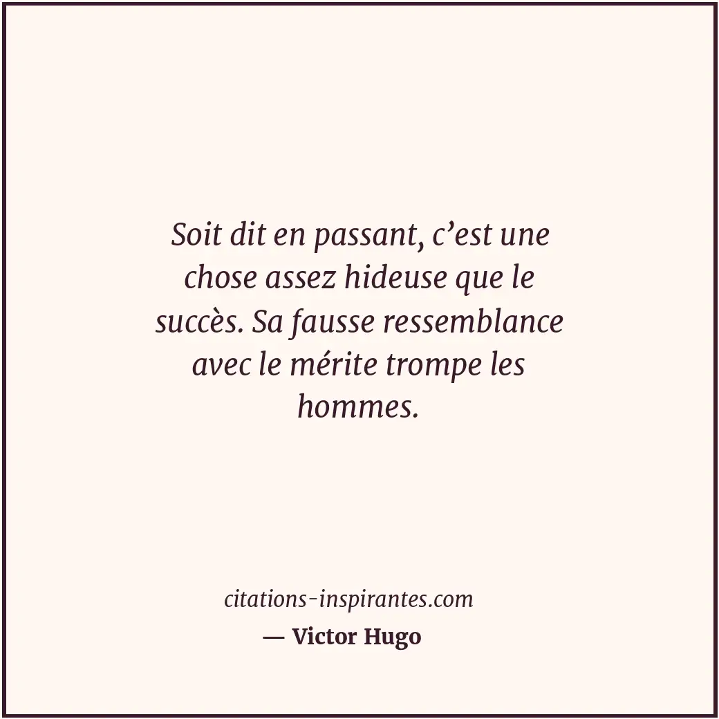 Citation de Victor Hugo