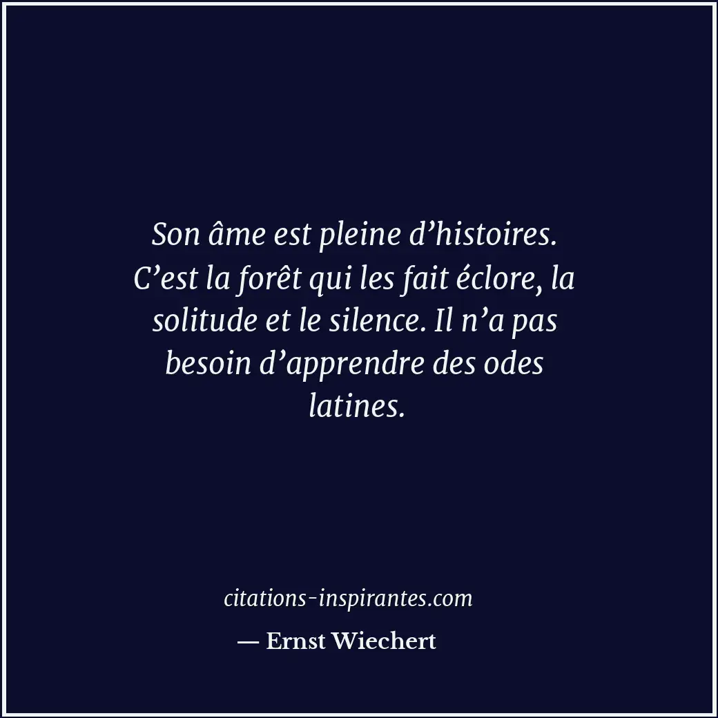 Citation de Ernst Wiechert