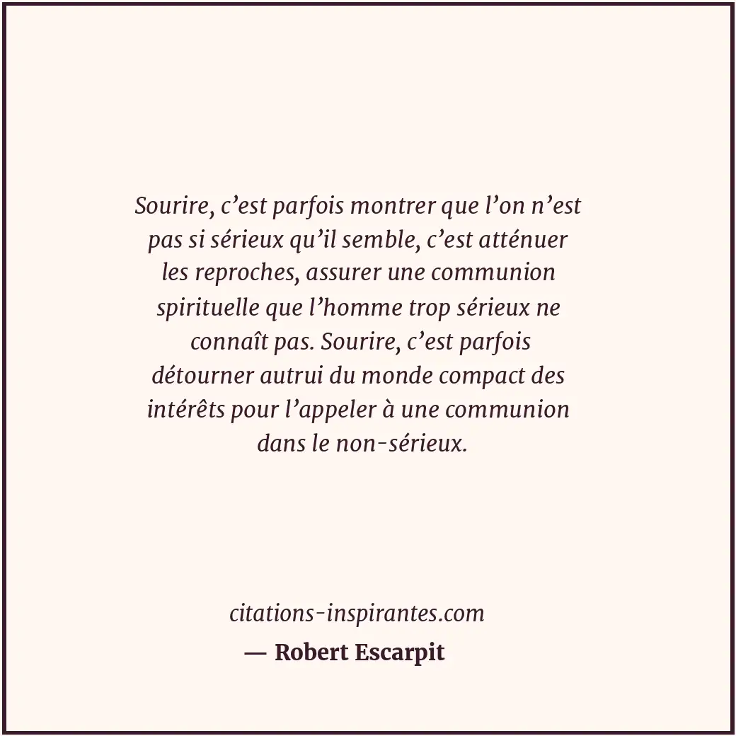 Citation de Robert Escarpit