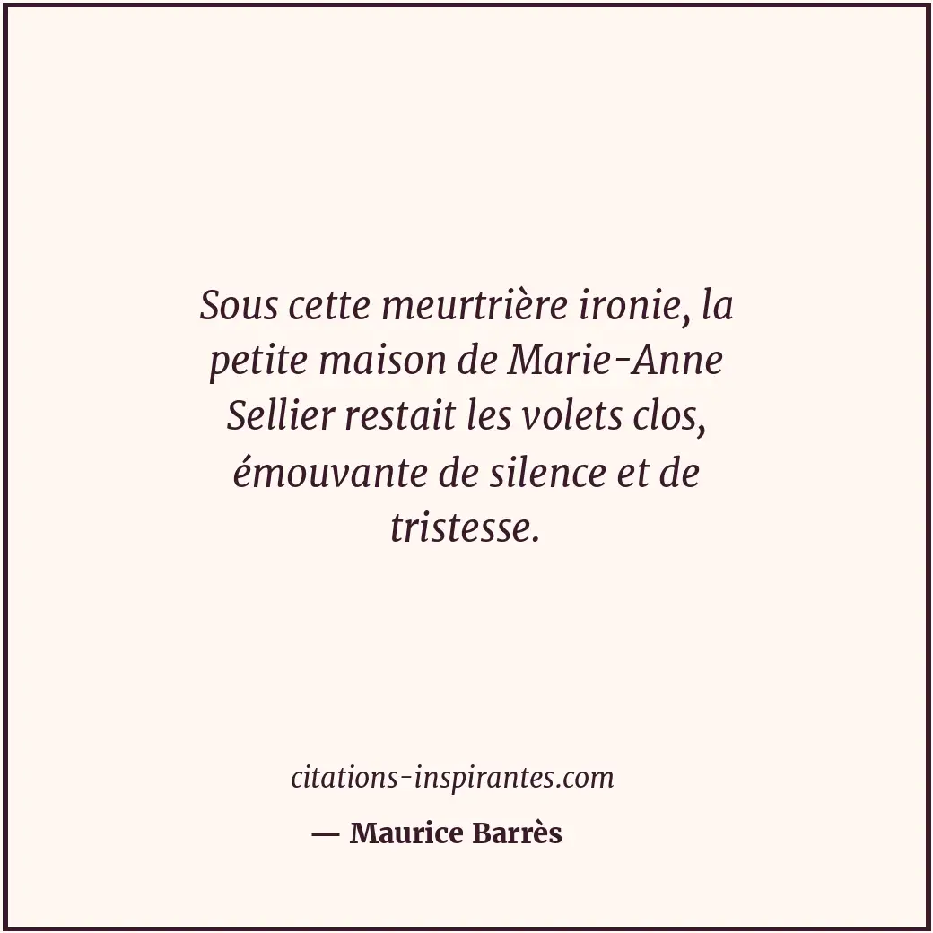 Citation de Maurice Barrès