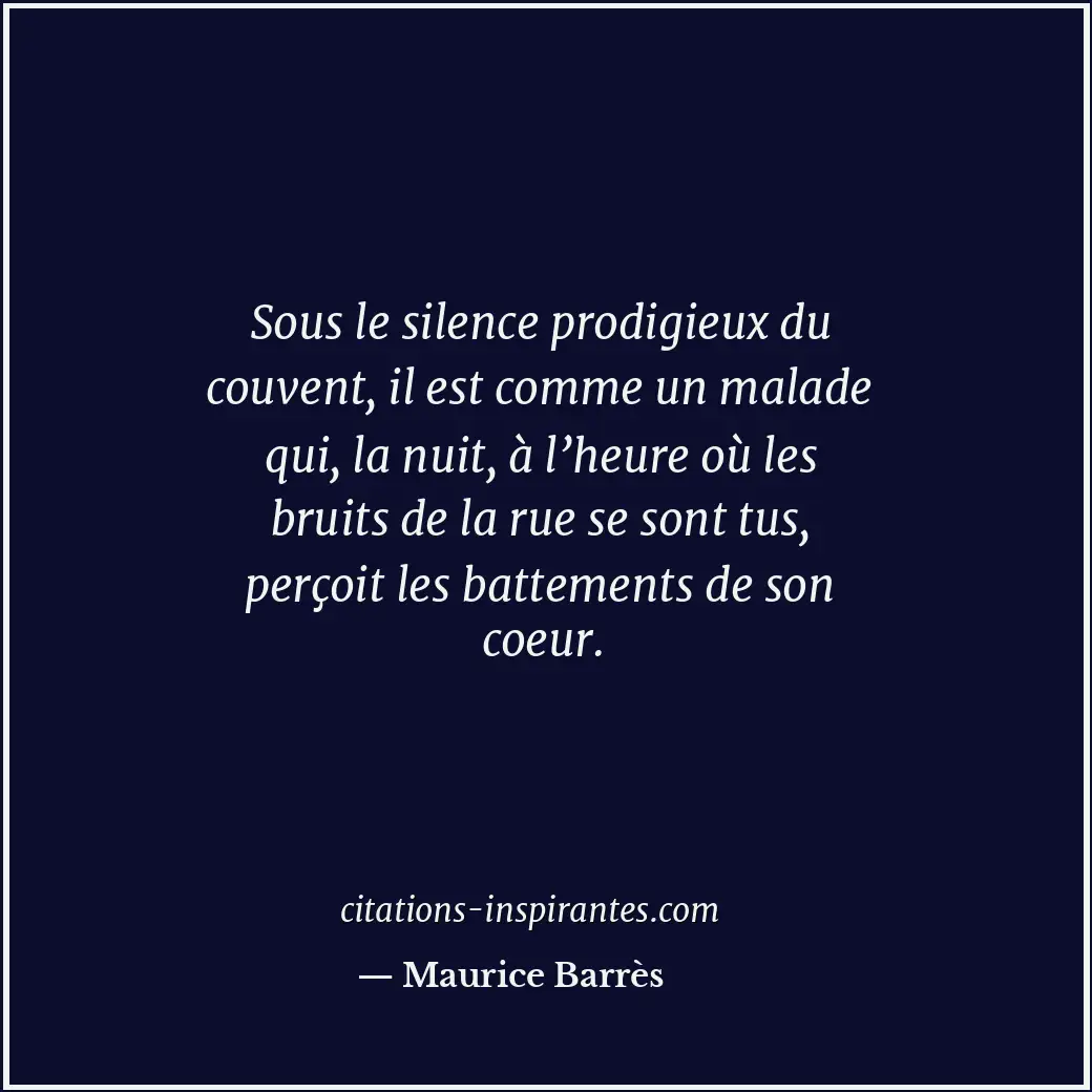Citation de Maurice Barrès