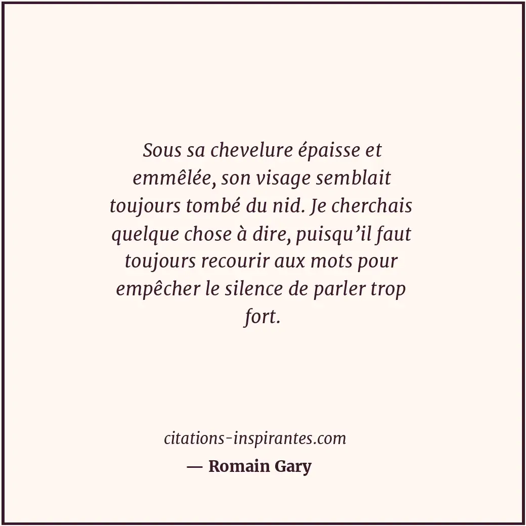 Citation de Romain Gary
