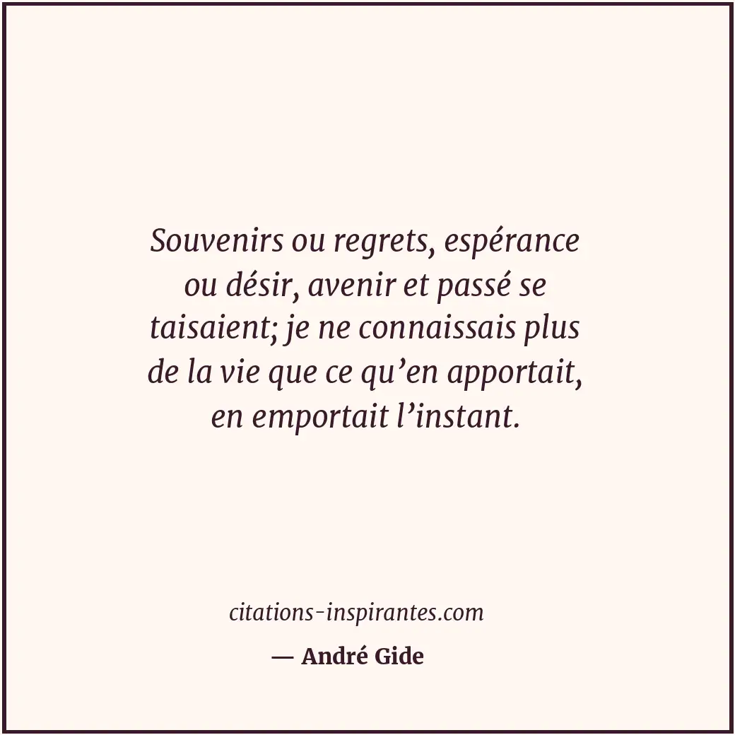 Citation de André Gide