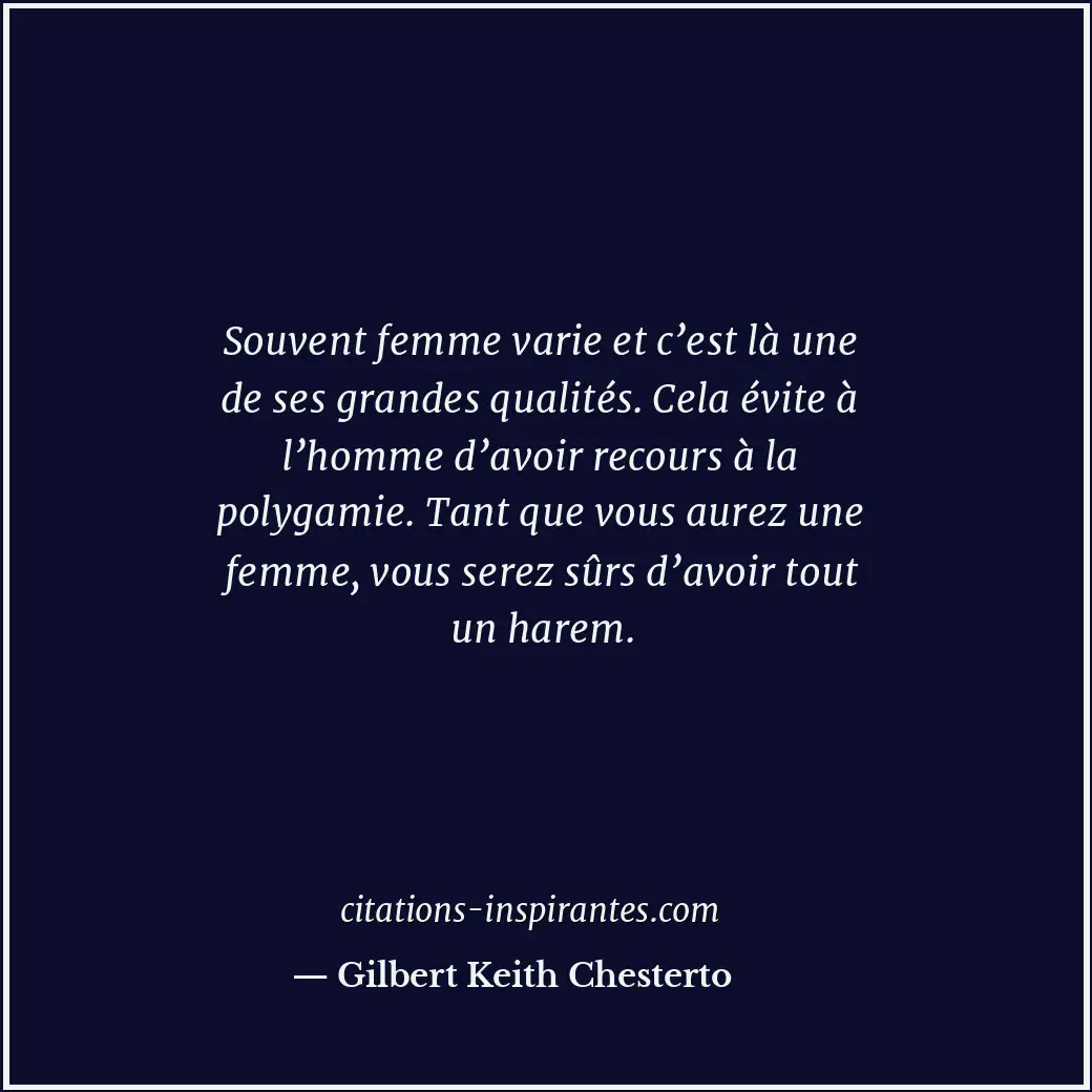 Citation de Gilbert Keith Chesterto