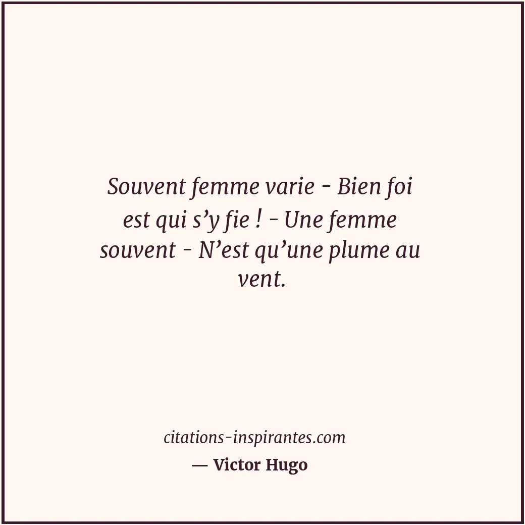 Citation de Victor Hugo
