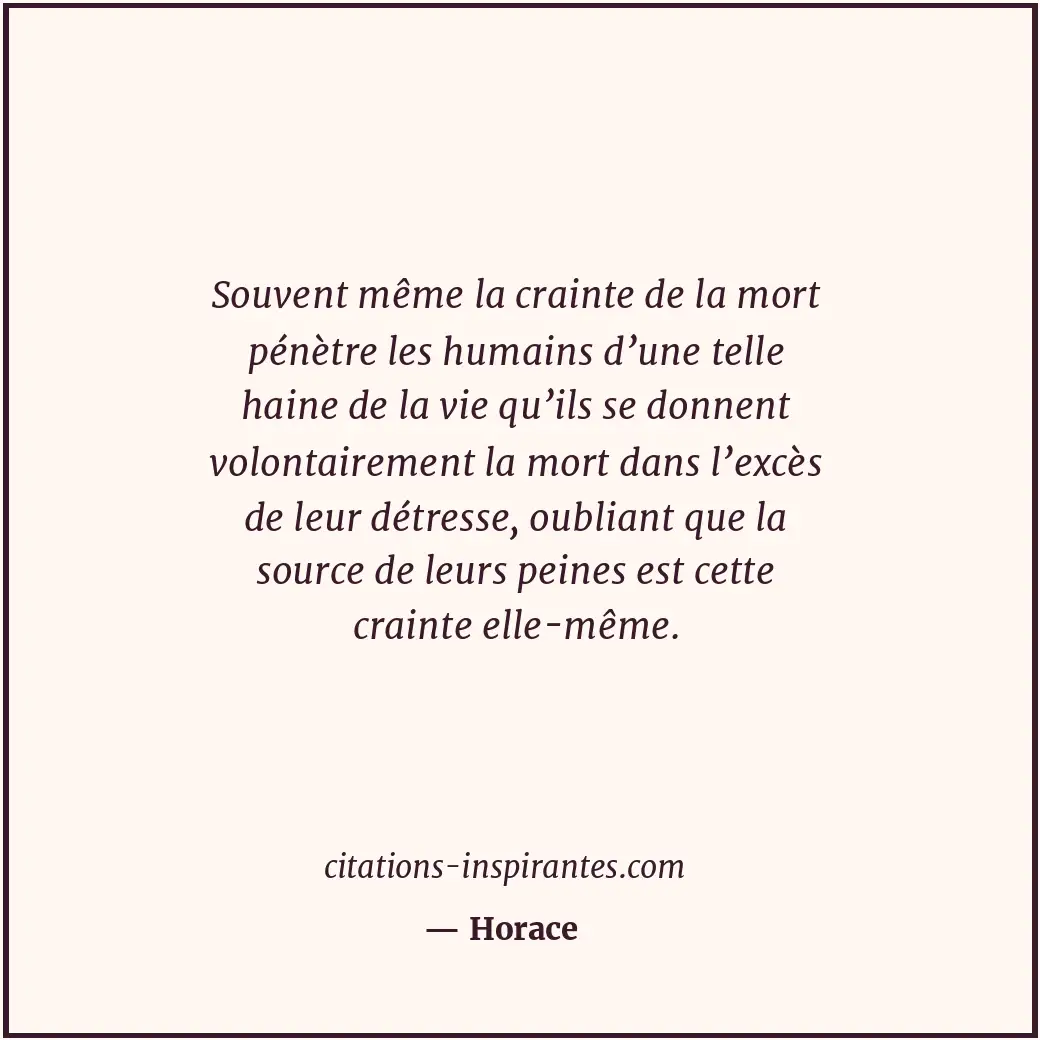 Citation de Horace