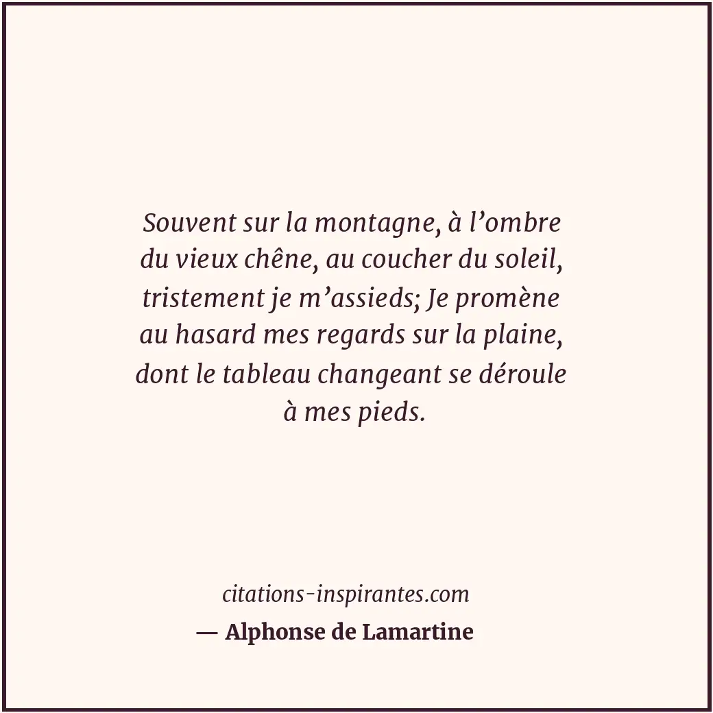 Citation de Alphonse de Lamartine