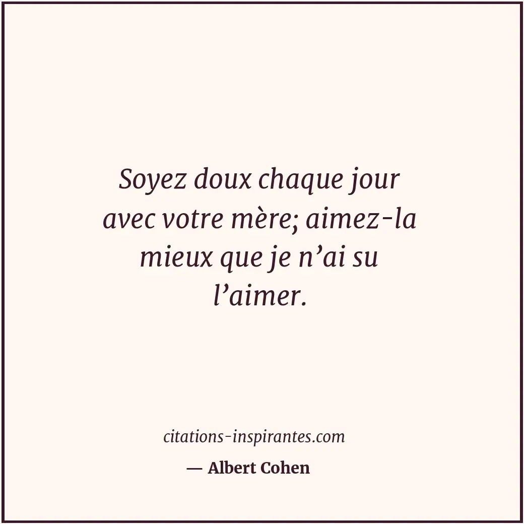 Citation de Albert Cohen