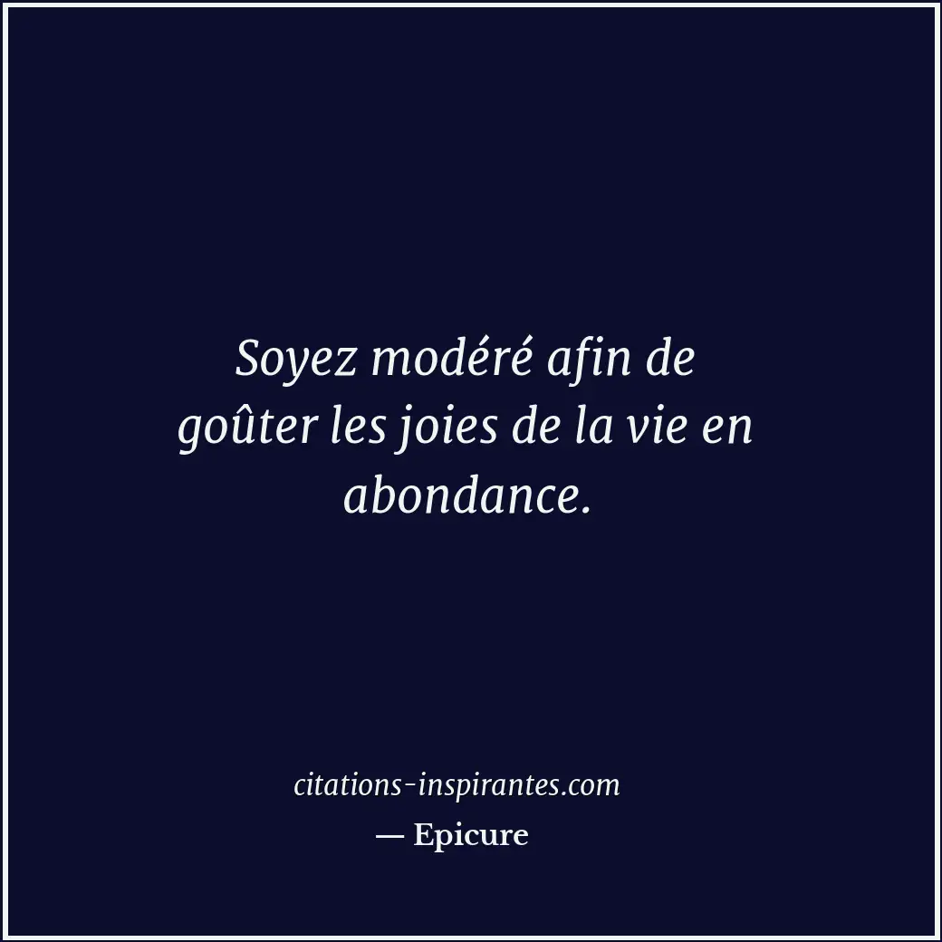 Citation de Epicure