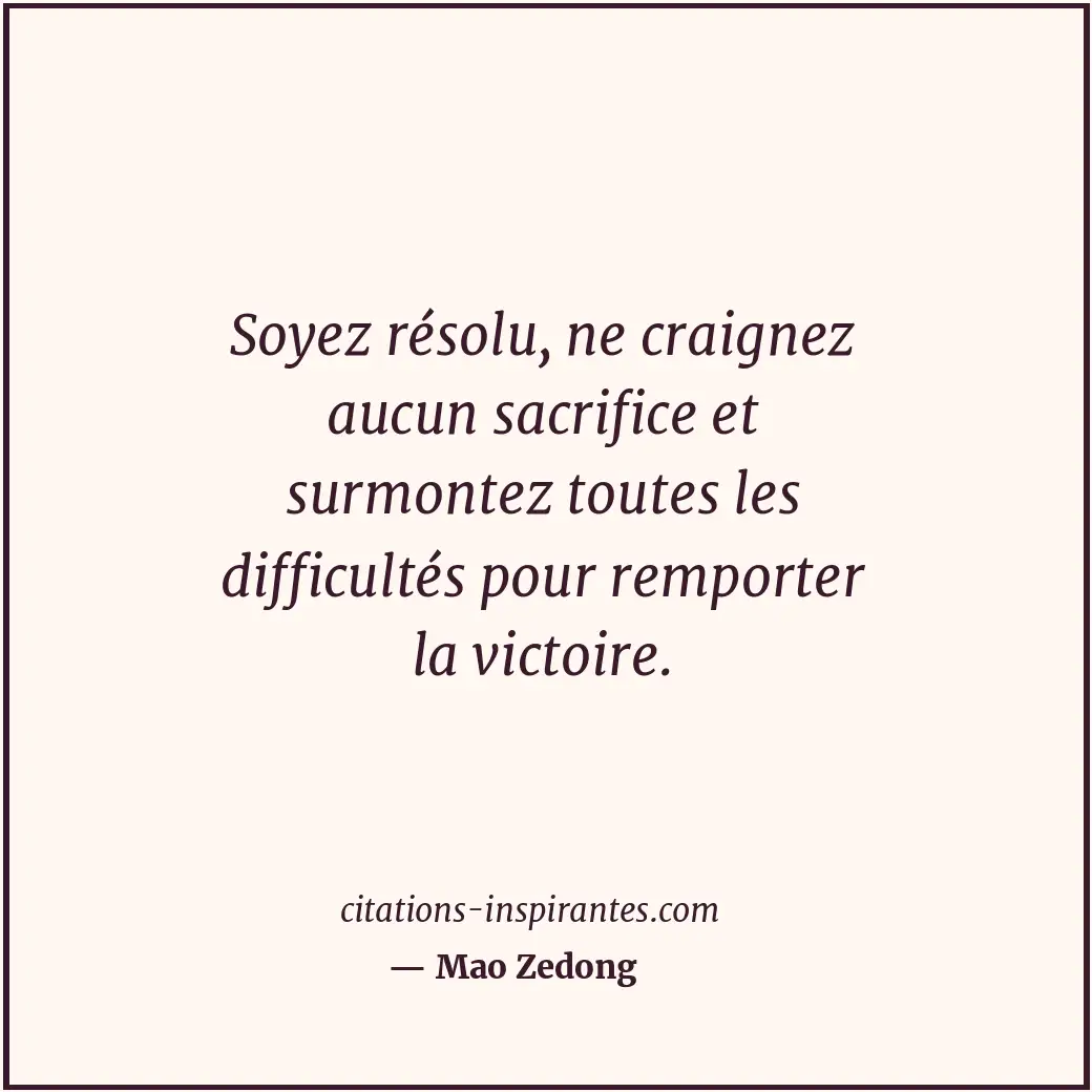 Citation de Mao Zedong