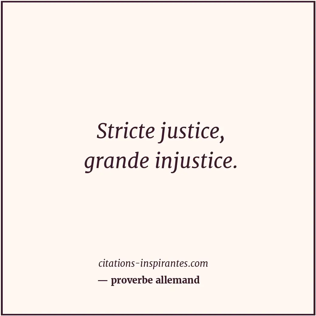 Citation de proverbe allemand