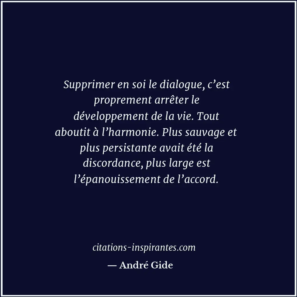 Citation de André Gide